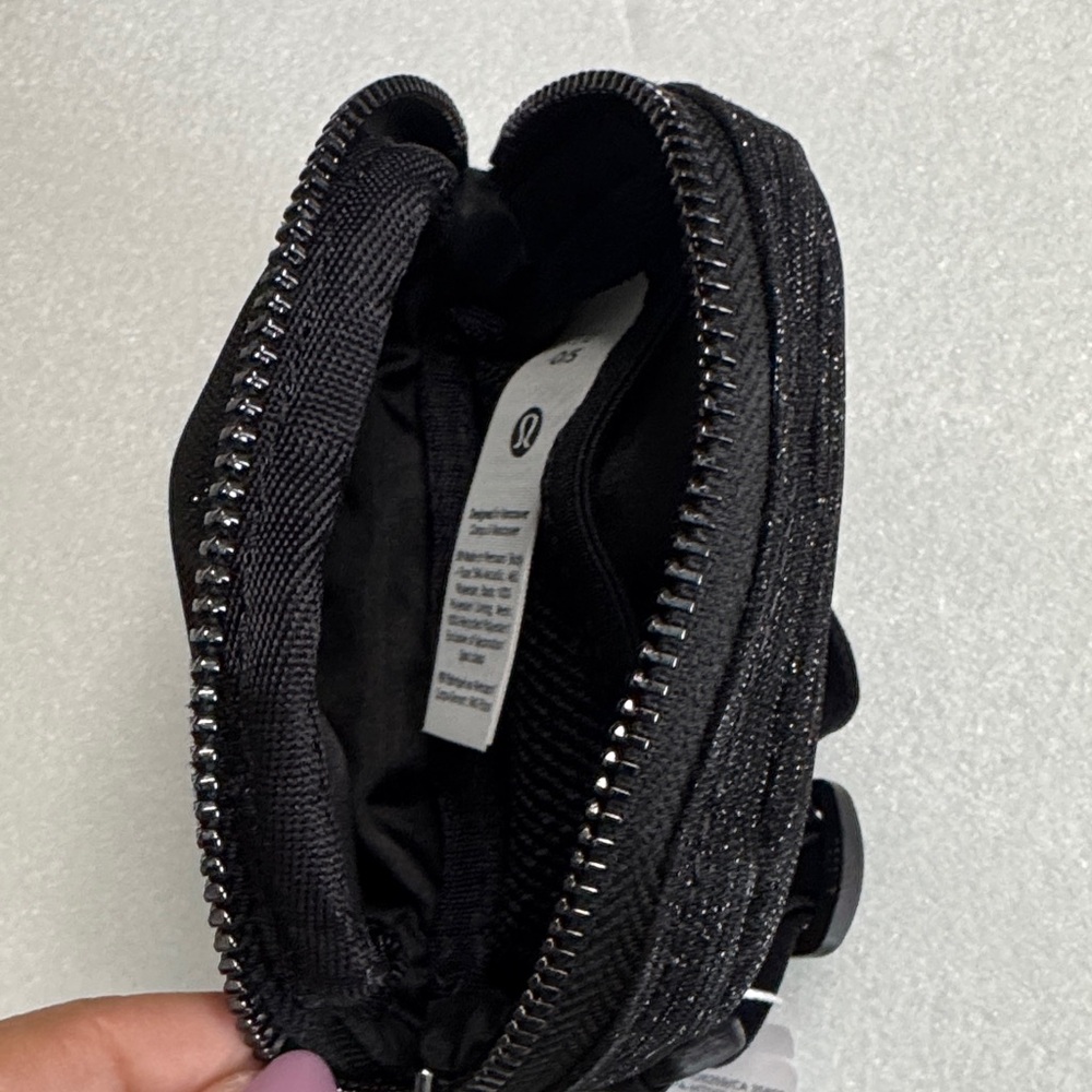 Lululemon everywhere  belt bag nano Black glitter  Pouch - Picture 4 of 4